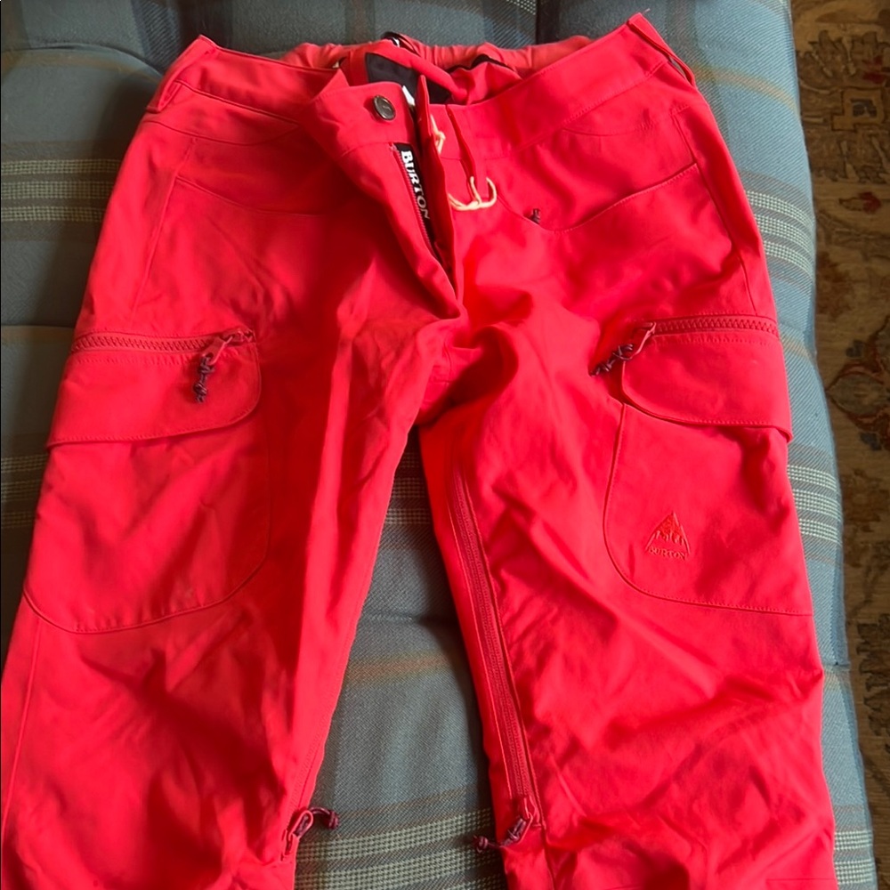 Burton Red Cargo Pants for Outdoor Adventures